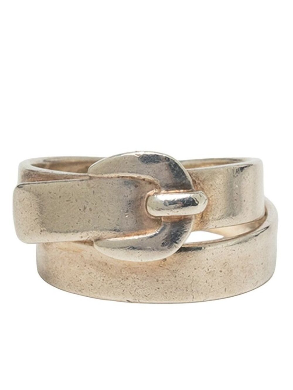 Hermes Double True Ring 49 Silver